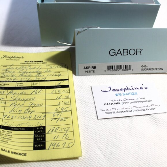 GABOR "Aspire" Petite Wig + Accessories, Sugared Pecan Color - Picture 9 of 12